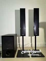  2 نظام صوت سوني DVD مع كامل ملحقاته