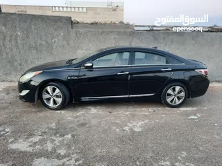  4 سوناتا هايبرد 2012 للبيع فل بانوراما لون اسود ملوكي  4جيد