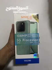  1 تكنو سبارك 20 برو 5G جديد بالكرتونة