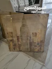  3 مناظر حائط شبه جديد حجم كبير