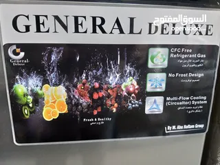  4 ثلاجة جنيرال ديلوكس مستعمل  حجم 465 لتر لون سلفر