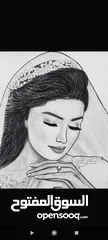  3 لوحات فنية رسم يدوي حسب الطلب