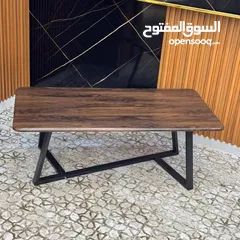  6 طاولات وسط بتصميم راقي وعصري مقاس 120×60 سم طاولة بتخطف الأنظار! سطح أنيق بخامات عالية