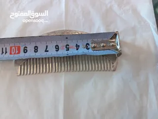  5 مشط انتيك مطلي فضه  مختوم جميل جدا نقش ابره لاصحاب الذوق الرفيع