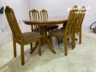  3 طاولة سفره 6 كراسي تصلح لعرسان