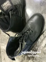  6 حذاء جلد طبيعي داخل فرو - مقاس 38 بحالة ممتازة