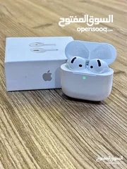  12 أختار الأصلي وريح راسك النسخة الأحدث والأقوى  بطارية تصل إلى 5ساعات من الأستخدام Apple AirPods 4 AN