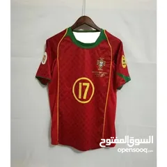  1 تيشيرت كرة قدم للعاب كرستيانو قديم ونادر ويحمل الرقم 17 كرستيانو في شبابه