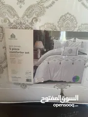  1 فرصة ذهبية طقم لحاف جديد من براند هوم سنتر الخليج أصلي بسعر لقططططة