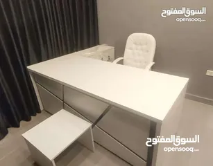  3 مكتب قياس 160*80 مع جانبيه وطاولة وسط خشب لامينت مستورد بسعر المصنع تفصيل جميع الموديلات جميع المقاس