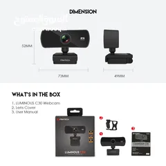  7 Fantech Luminous C30 2K Webcam كاميرا فانتيك لومينوس جديدة