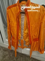  3 Roberto Cavalli unique orange women jacket IT42