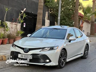  1 تويوتا كامري موديل 2020 هايبرد اعلى فئة ممشى قليل فحص كامل