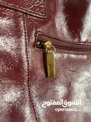  5 Hobo International Patent Burgundy Red Leather Crossbody Bag Gold Chain RP
