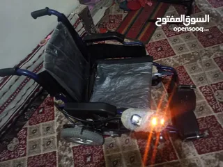  2 كرسي كهربائي متحرك للمعاقين جديد مستخدم شهر فقط