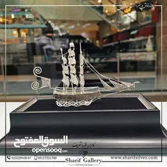  9 Ship statue, made of pure silver, handmade, trend 2025 , beautifulllllllllllllll