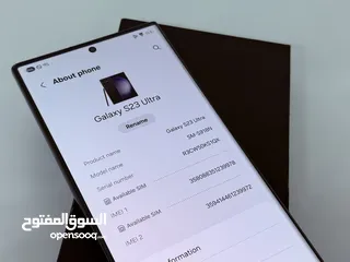  7 Galaxy S23 Ultra 512G & 256G 12G Ram أجهزة بحالة الزيرو بالكراتين