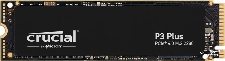  3 Crucial P3 Plus 4TB NVMe M.2 SS up to 5000MB/s اس اس دي 4 تيرا