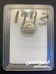  2 واحد سنت أمريكي اصدار 1943 للبيع