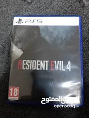  4 شنطه بلاي ستيشن 5 سي دي resident evil 4 النسخه العربيه