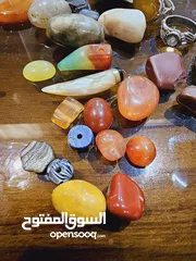  2 ring gem أحجار العقيق و غيرها