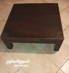  1 طاولة وسط خشب سويد ثقيل