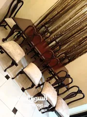  3 طاولة سفرة مصرية 8 كراسي تفصيل زان بالكامل كواليتي فاخر