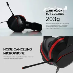  3 سماعات رأس Fantech HQ54 Mars II للألعاب مع ميكروفون لإلغاء الضوضاء