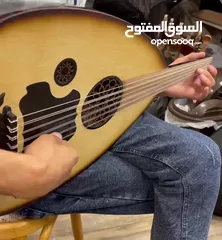  7 عود حكيم صناعه زرياب سوري زند عياري مع حقيبه جلد وريشه فقط ب 69.99 دينار