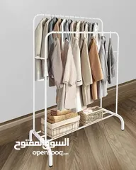  2 فقط 10 دنانير اقوى ستاند معدني لتعليق الملابس متحرك يتحمل وزن بأحدث شكل مميز بالجودة و الشكل