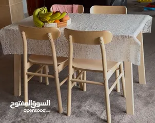  1 طاولة سفرة 4 مقاعد