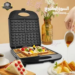  2 جهاز صنع الوافل 4 قطع بقوة 1400 واط