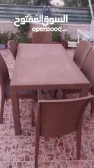  3 طقم جلسة خارجية انيق ب6كراسي +طاولة