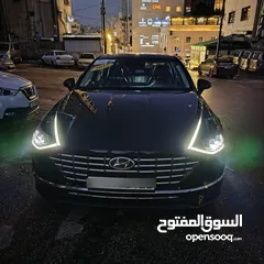  8 هيونداي سوناتا 2022 لون اسود ملوكي فحص كامل جمرك حديث ممتازه بدون حوادث هايبرد