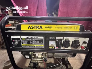  1 جنريتر ASTRA KOREA GASOLINE GENERATOR AST8000PE