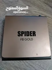  1 رسيفر سبايدر f8 gold بحاله الوكاله عليه 7اشتراكات طويله