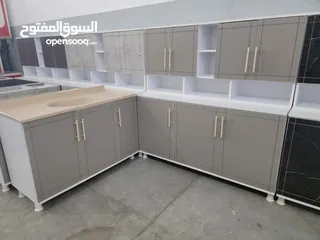  12 كاونتر خشب mdf متر ونص مع سنك متر 20 سم