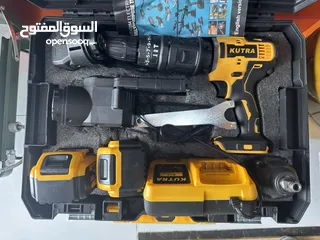  1 � للبيع: طقم أدوات كهربائية من KUTRA (مفك ومثقاب متعدد الاستخدام)
