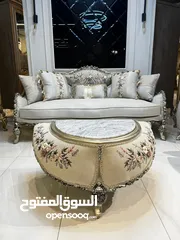  14 طقم كنب New classic فاخر ومميز جداً 7مقاعد مع طربيزة الوسط