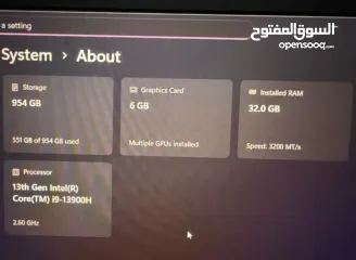  9 Asus Tuf Gaming F15,1 TB SSD , 32g Ram , 6G graphic card,144HZ screen