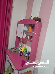  4 غرفة نوم أطفال لون زهري