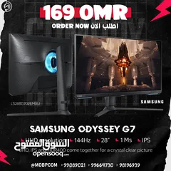  1 SAMSUNG Odyssey G7 UHD 144Hz 1Ms Ips Gaming Monitor - شاشة جيمينج من سامسونج !