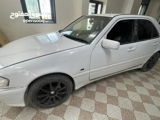  5 مرسيدس شبابية W202 / C220 1996 سيارة مصروفها ؟؟ — ممتاز جدا  / لون ابيض سادة