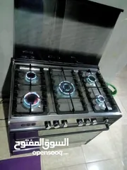  4 غاز يونيفرسال ستانلس خمس عيون 90سم بحالة ممتازة جدا شغال 100٪