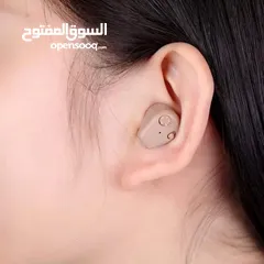  1 سماعة داخليه مكبر صوت ل ضعاف السمع شحن سماعه سماعات