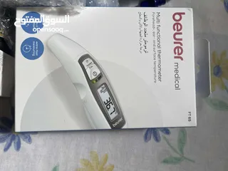  8 جهاز ضغط اومورون و جهازين قياس السكري و جهاز قياس الحرارة