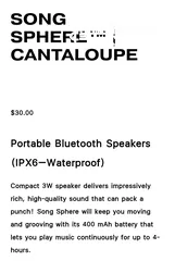  4 سماعه مكبرات صوت بلوتوث محمولة (IPX6 - مقاومة للماء)  Portable Bluetooth Speakers (IPX6–Waterproof)