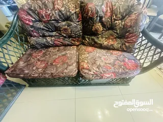  1 طقم بامبو اصلي ثقيل 4 مقاعد منجد