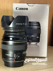  2 عدسة 85mm f1.8 canon ولا خدش في حاله جيدة جذًا لممتازة