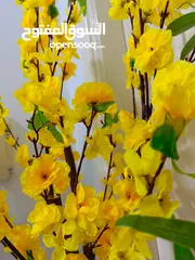  8 أشجار صناعي بجذع طبيعي شامل القوار